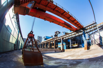 Wall Mural - The workshop and equipment of the steel mill