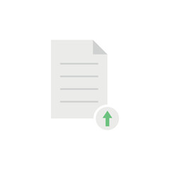 Sticker - Document upload vector simple icon