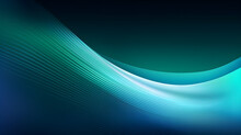 Digital Technology Green Blue Geometric Curve Abstract Poster Web Page PPT Background