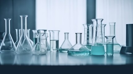 Laboratory with glassware