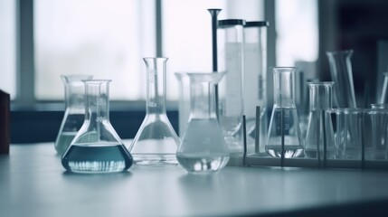 Laboratory with glassware