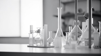 Laboratory with glassware