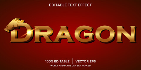 Dragon text effect, editable samurai and fighter text style