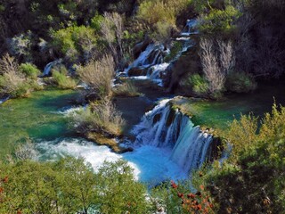 Canvas Print - national park krka waterfall