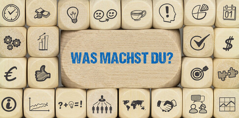 Wall Mural - Was machst du?	