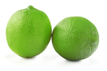 Wall Mural - Limes isolated on a white background