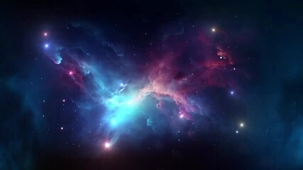 Wall Mural - Beautiful nebula in space - stars - galaxy - cosmos  - Concept Art 