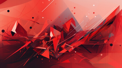 Sticker - Abstract geometric motion shapes illustration Generative AI 