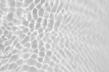 Wall Mural - Abstract white transparent water shadow surface texture natural ripple background