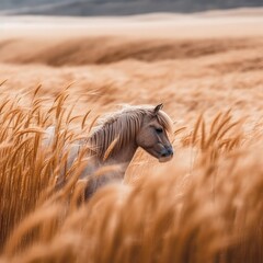 Wall Mural - horse, animal, nature, white, field, grass, farm, landscape, wild, meadow, horses, pasture, animals, mammal, summer, equine, mountains, mountain, wildlife, green, sky, mare, grazing, sheep, cow