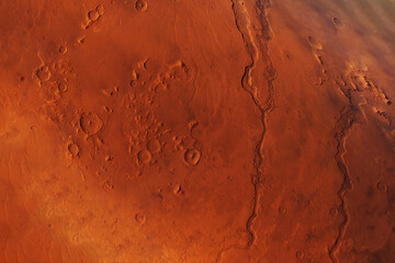 Wall Mural - the surface of the planet mars. elements of this image furnished nasa.