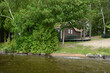 New England Music Camp (NEMC), summer camp for music students in Sidney, Maine, United States. House on shore.