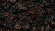 Seamless Texture Background Of Orange Rock In The Canyon, Mining Of Ore From Granite Rocks. Generative Ai