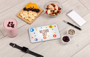 Wall Mural - Healthy Tablet Pc compostion concept