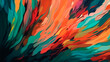 © Aram - Background with an abstract brush painting. painting with brush strokes. paintbrush strokes. Generative AI