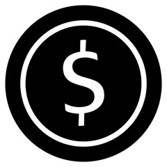 Canvas Print - dollar sign icon