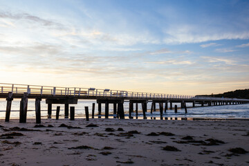 Poster - Granite Island Causeway in Victor Harbor in Australia