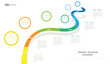 business project arrow roadmap timeline diagram Infographic roadmap template for business. 6 step modern Timeline diagram calendar with presentation vector infographics.