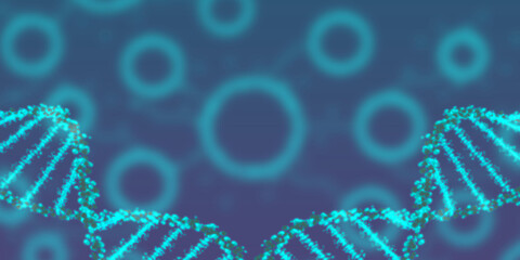 Dna virus technology element genetic science biology medical molecular gene structure medicine chemistry health care background  copy space acid helix cell research network cyberspace network blue