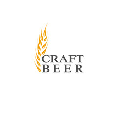 Sticker - Craft beer logo. Beer icon isolated on white background