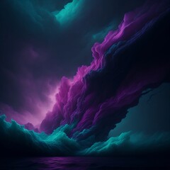 Wall Mural - Fog texture. Colored haze. A mixture of colors and water. Mysterious stormy sky. Green and blue and yellow and pink and purple fog cloud wave abstract art background with free space.