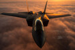 F-35 Jet im Sonnenuntergang