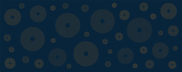 Wall Mural - dark blue and brown minimal geometric pattern background with concentric circles, multi purpose temp