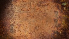 Old Grunge Copper Bronze Rusty Metal Texture Background