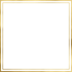 Poster - Golden Vintage Texture Square Frame Outline