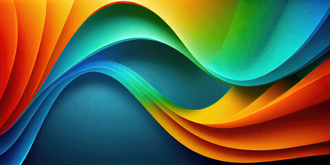 Abstract gradient colorful background wallpaper design (Generative AI)