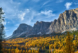 Fototapeta  - Italian Dolomites an autumn day