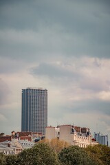 Wall Mural - clouds over the big city