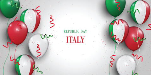 Wall Mural - Republic Day Italy background.