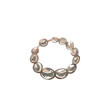 Baroque pearl jewelry bracelet isolated on white background. Watercolor hand drawing style illustration. Art for design