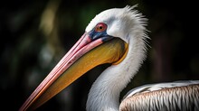 Great Pelican Close Up Tele Shot Generative AI