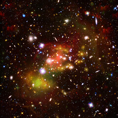 Wall Mural - remarkable galaxy. stars, nebula, space gas. the elements of this image furnished by nasa.