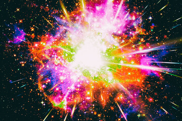 Wall Mural - pulsar. the elements of this image furnished by nasa.