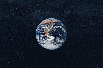 Wall Mural - space and planet earth. sphere of planet earth and cloud, people's life. solar system element. eleme