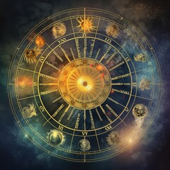 abstract concept of astrology and spirituality. generative ai