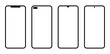 © izzul fikry (ijjul) - blank smartphone screen template with transparancy