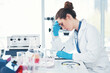 © A. Frank/peopleimages.com - My brain is working overtime. a tired young female scientist making notes while conducting experiments inside of a laboratory during the day.