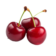 Poster - Cherry on a transparent background. PNG cut out