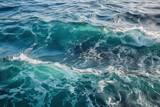 Fototapeta  - Fond d'écran sur des vagues dans l'océan » IA générative