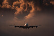 Lufthansa A380 - dunkle Wolken