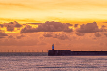 Newhaven Western Harbour Arm Sunset