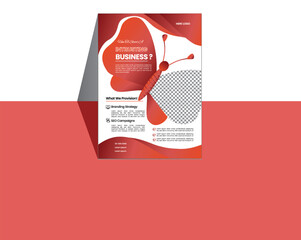Wall Mural - business flyer template