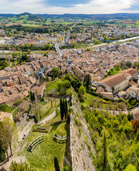 Canvas Print - Panoramique de Crest depuis la Tour