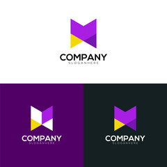 Wall Mural - M letter logo design, m logo, m letter logo design vector template 