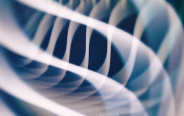 Wall Mural - Abstract Smooth Blurry Wavy Motion Blue Background.