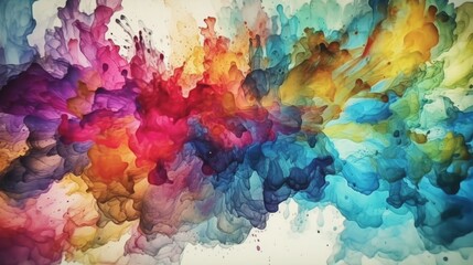 Beautiful Watercolor Background. Generative AI